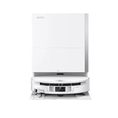 Aspirator robot cu mop MOVA S70 Pro Roller Robotic Vacuum Cleaner, 30000Pa, 5200mAh, HydroForce Mopping, statie inteligenta, Alb