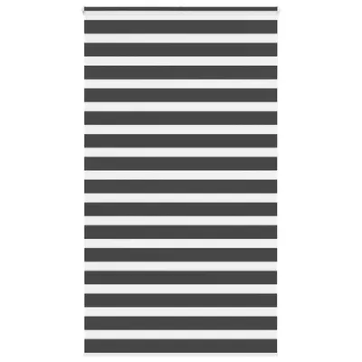 Gossi jaluzea tip zebra neagra latime tesatura 130,9 cm poliester