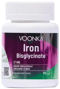 Voonka Fier Bisglicinat, 17 mg, 90 tablete