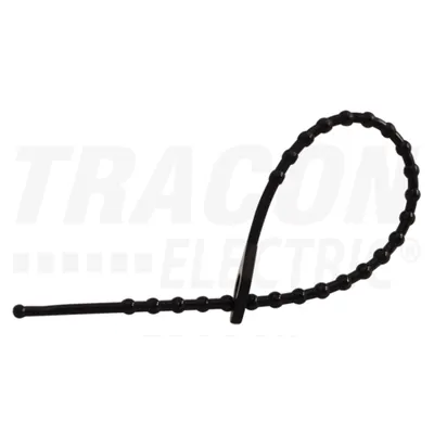 Fasete tip perla reutilizabile, negre 120F-GY 120×1,3mm, D=6-25mm, PE