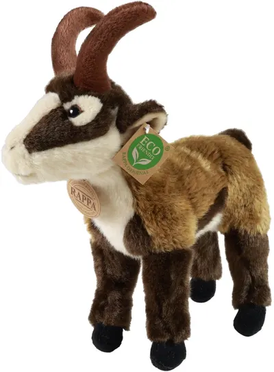 Jucărie de pluș Rappa Eco Friends - Wild Goat, în picioare, 24 cm