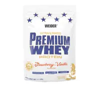 Pudra proteica cu aroma de Strawberry-Vanilla Premium Whey, 500g, Weider