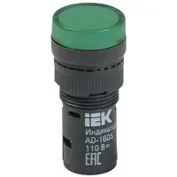 Lampa semnalizare AD16DS(LED) matrix d16mm verde 110V AC/DC