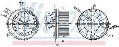 Ventilator Habitaclu Potrivit Audi A3, Q3, Tt; Seat Alhambra, Altea, Altea Xl, Leon, Toledo Iii; Skoda Octavia Ii, Superb Ii, Yeti; Vw Caddy Alltrack, Caddy Alltrack Minivan 1.0-3.6 02.03