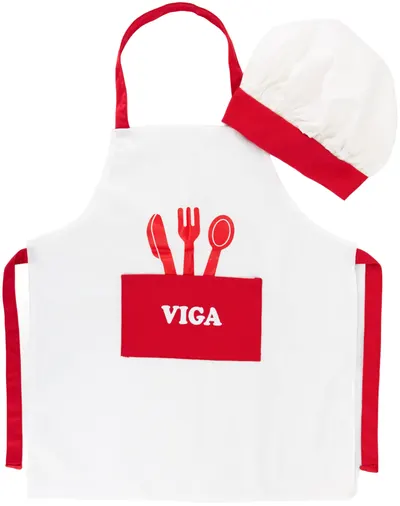 Șorț de gătit pentru copii Viga - Cu o pălărie