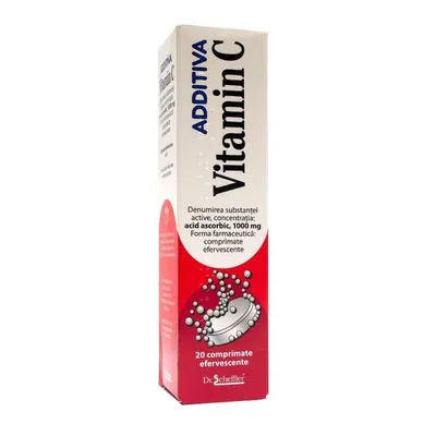 Vitamina C Additiva 1000 mg, Dr. Scheffler | 20 comprimate efervescente