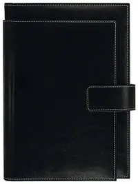 Caiet-agenda din piele Lemax Precision Novaskin - Negru, В5 Exclusive