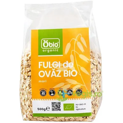 Fulgi de Ovaz Mari fara Zahar Ecologici/Bio 500g