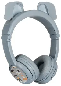 Căști pentru copii BuddyPhones - PlayEars+ DOG, wireless, gri