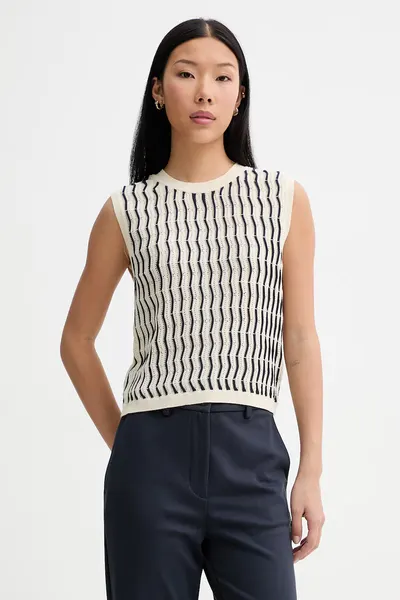 Rag & Bone vestă pentru femei, cu bumbac Leslie