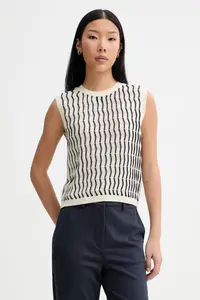 Rag & Bone vestă pentru femei, cu bumbac Leslie