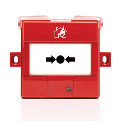 Buton incendiu adresabil de exterior Satel ROP-401, resetabil, indicator LED, compatibil cu ACSP-402