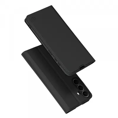 Husa pentru Samsung Galaxy S26 FE / S25 FE, Techsuit, Magskin Book, Neagra