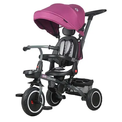 Tricicleta pliabila multifunctionala Coccolle Venti, Magenta