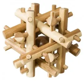 Joc logic IQ din lemn bambus Magic sticks