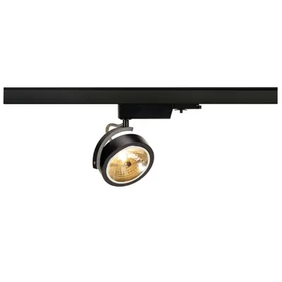 Iluminat decorativ pe sina, Kalu TRACK Senile G53, la fata locului negru pentru 240V track 3 faze, QR111, negru, max. 50W, inclusiv. adaptor 3 faze