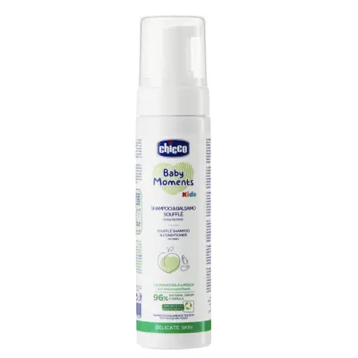 Chicco Sampon si balsam de par tip spuma 150 ml Delicate Skin