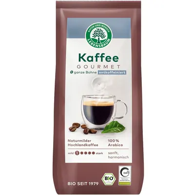 Cafea Boabe Gourmet Decofeinizata Ecologica/Bio 250g