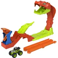 Set de joacă Hot Wheels Monster Trucks - Set cu cascadă de șerpi, buggy 1:64