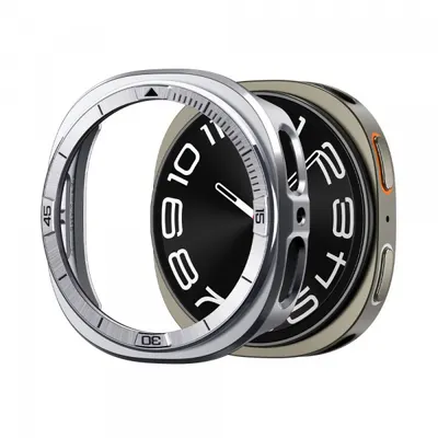 Rama Protectie Spigen Tune Pro Pilot pentru Samsung Galaxy Watch9 / Watch8 44mm, Argintie ACS10011