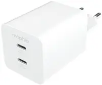 Încărcător mophie - Essentials Dual, USB-C, 50W, alb