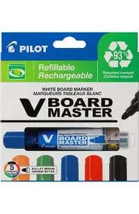 Set 5 markere pentru whiteboard. Varf rotund