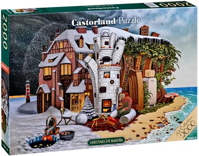 Puzzle Castorland din 2000 piese - Ajunul Crăciunului în Madeira