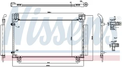 Radiator AC condensator cu uscator potrivit TOYOTA YARIS 1.5 1.8 03.17