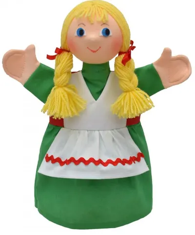 Papusa pentru teatru Moravska ustredna Brno - Gretel, 27 cm