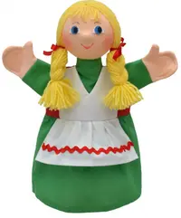 Papusa pentru teatru Moravska ustredna Brno - Gretel, 27 cm
