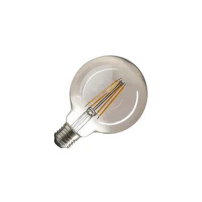 Sursa de iluminat, bec, LED lampa G95, E27, 2700K, 380lm, 280 °, dimabil sticla, afumat
