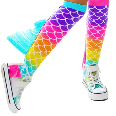 Șosete lungi colorate Madmia pentru fete Mermaid 3-5 ani