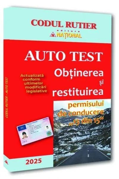 Codul rutier - Auto test 2025 - Paperback brosat