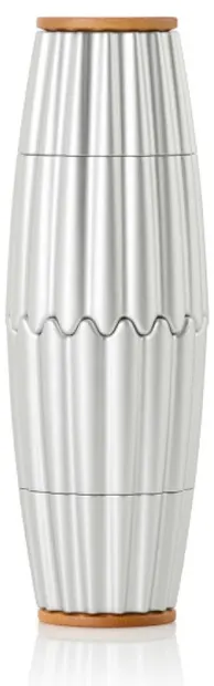 Râșniță magnetică dublă pentru sare și piper AdHoc - MagTwo, 19.5 cm, argintiu