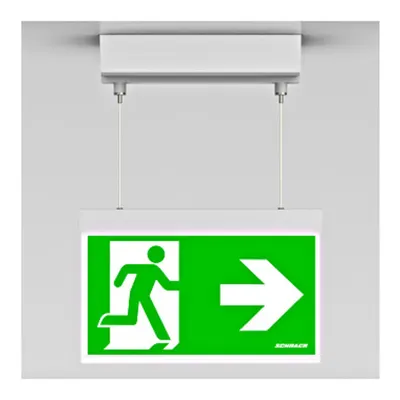 C.il. Siguranta AM alb, LED, suspendat aparent