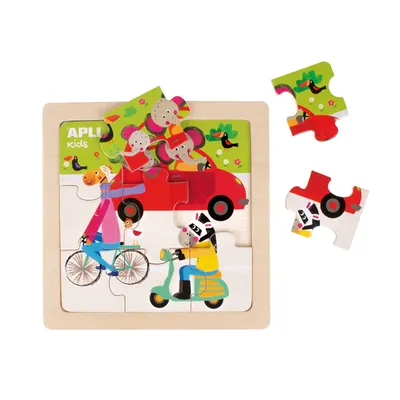 Puzzle cu 9 piese din lemn