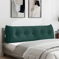 vidaXL Perna pentru spate Verde închis 160 x 24 x 50 cm țesătură