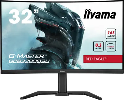 Gaming monitor IIYAMA - G-Master GCB3280QSU-B1, 31.5'', 165Hz, 0.2ms, VA, FreeSync, Curved