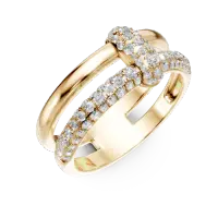 Inel din aur galben cu diamante de 0.56ct