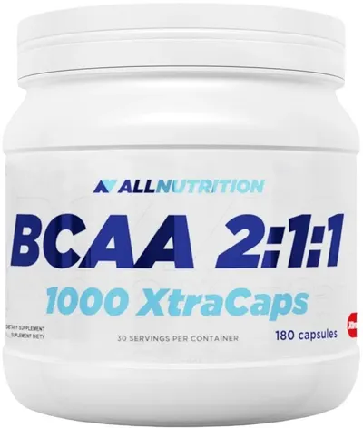 BCAA 2:1:1 1000 XtraCaps, 180 capsule, AllNutrition