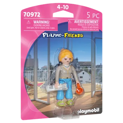 Playmobil - Figurina Femeie cu Ziar si Cafea