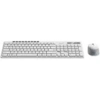 Kit Tastatura si Mouse Wireless Genius SlimStar 8230, 104 taste, 1200 dpi, 3 butoane, BT5.3 + 2.4G, USB (Alb)