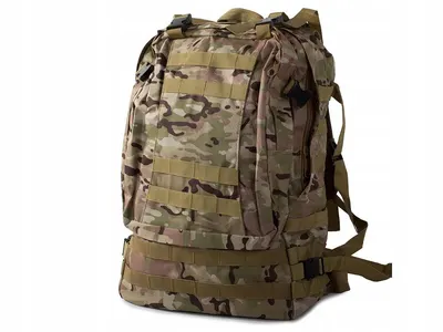 Rucsac tactic de supraviețuire, camuflaj, pentru drumeții, 48,5 litri, ciclism