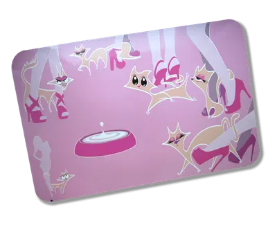 Pad Castron Pisici Glamour Pink 43x28 cm 8045