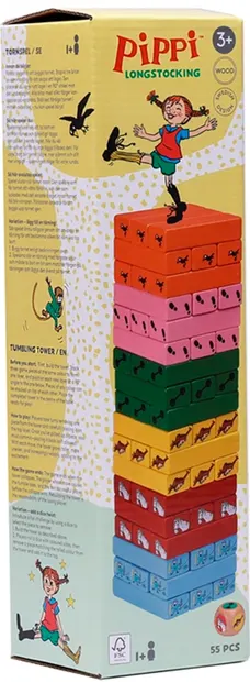 Joacă de copii Pippi - Jenga, Pippi Șosețica