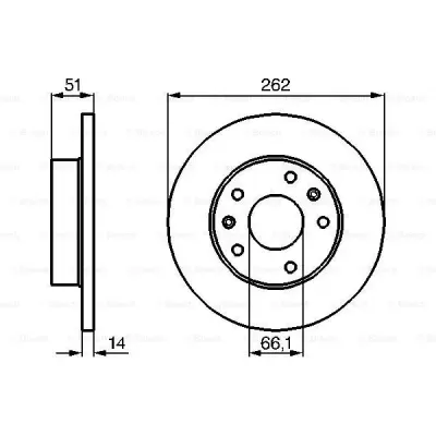 Disc frana BOSCH 0 986 478 991