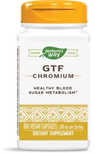 GTF Chromium, 200 mсg, 100 capsule, Nature’s Way