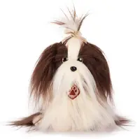Jucărie de pluș Amek Toys - Yorkie Dog, maro, 20 cm