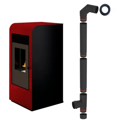 SOBA PE PELETI 2.5-9.5 KW - GIADA BLOOD + piese racordare