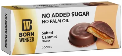 Cookies cu caramel sărat, 100 g, Born Winner